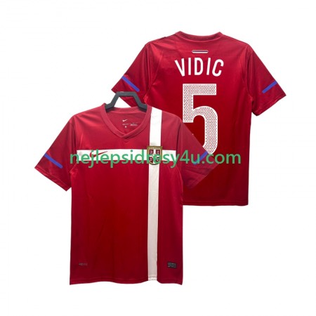Fotbalový Dres Srbsko VIDIC 5 2010 Retro Domácí